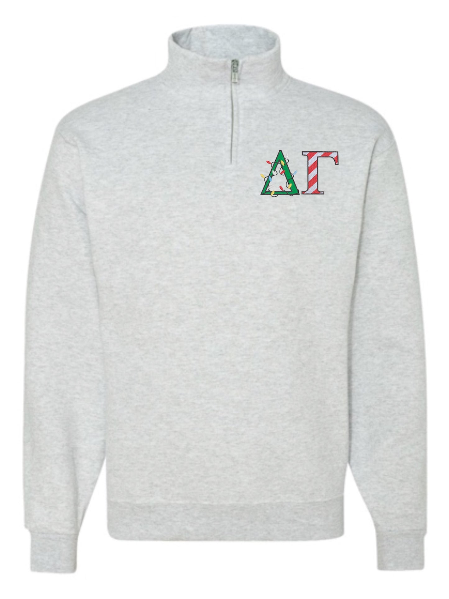 Christmas Letter Christmas Sorority Quarter Zip Fleece Jacket