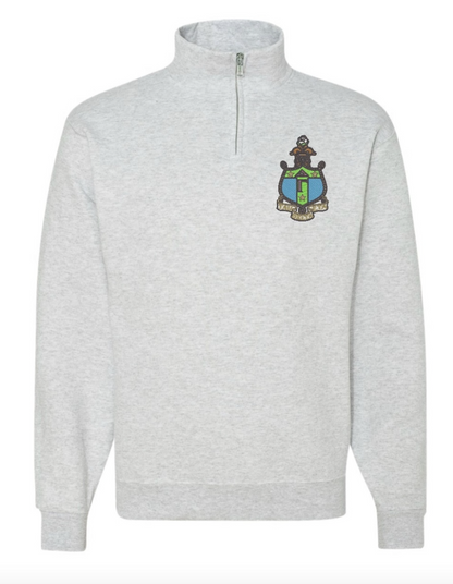 Sorority Crest Quarter Zip Fleece Jacket