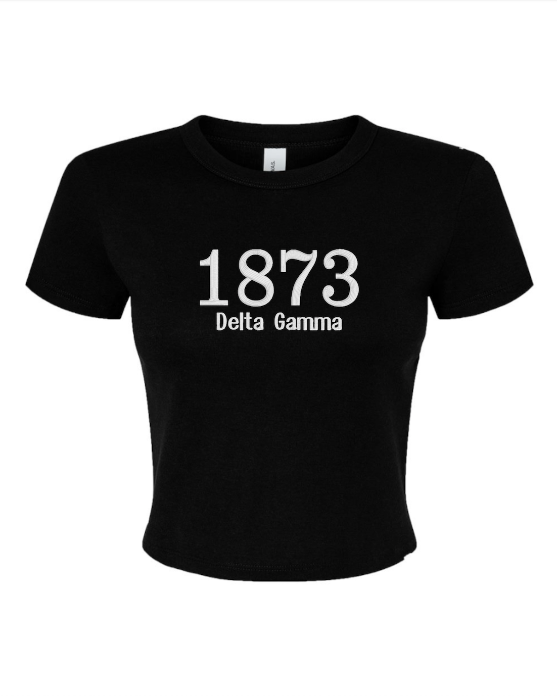 Embroidered Sorority Year Crop Top