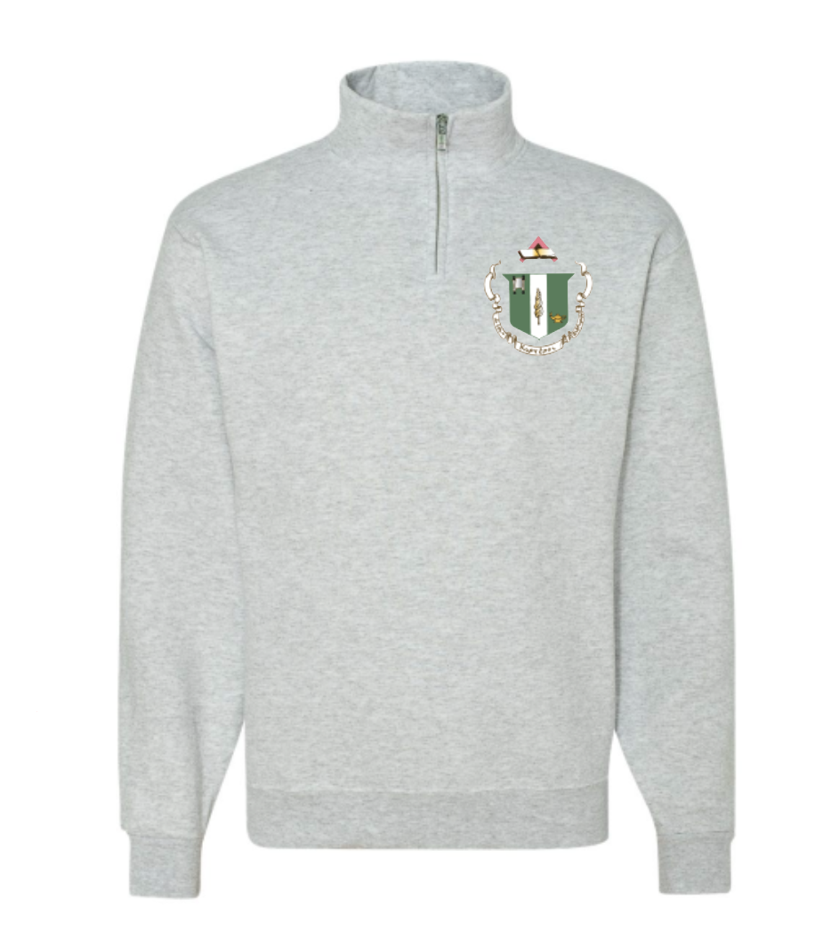 Sorority Crest Quarter Zip Fleece Jacket