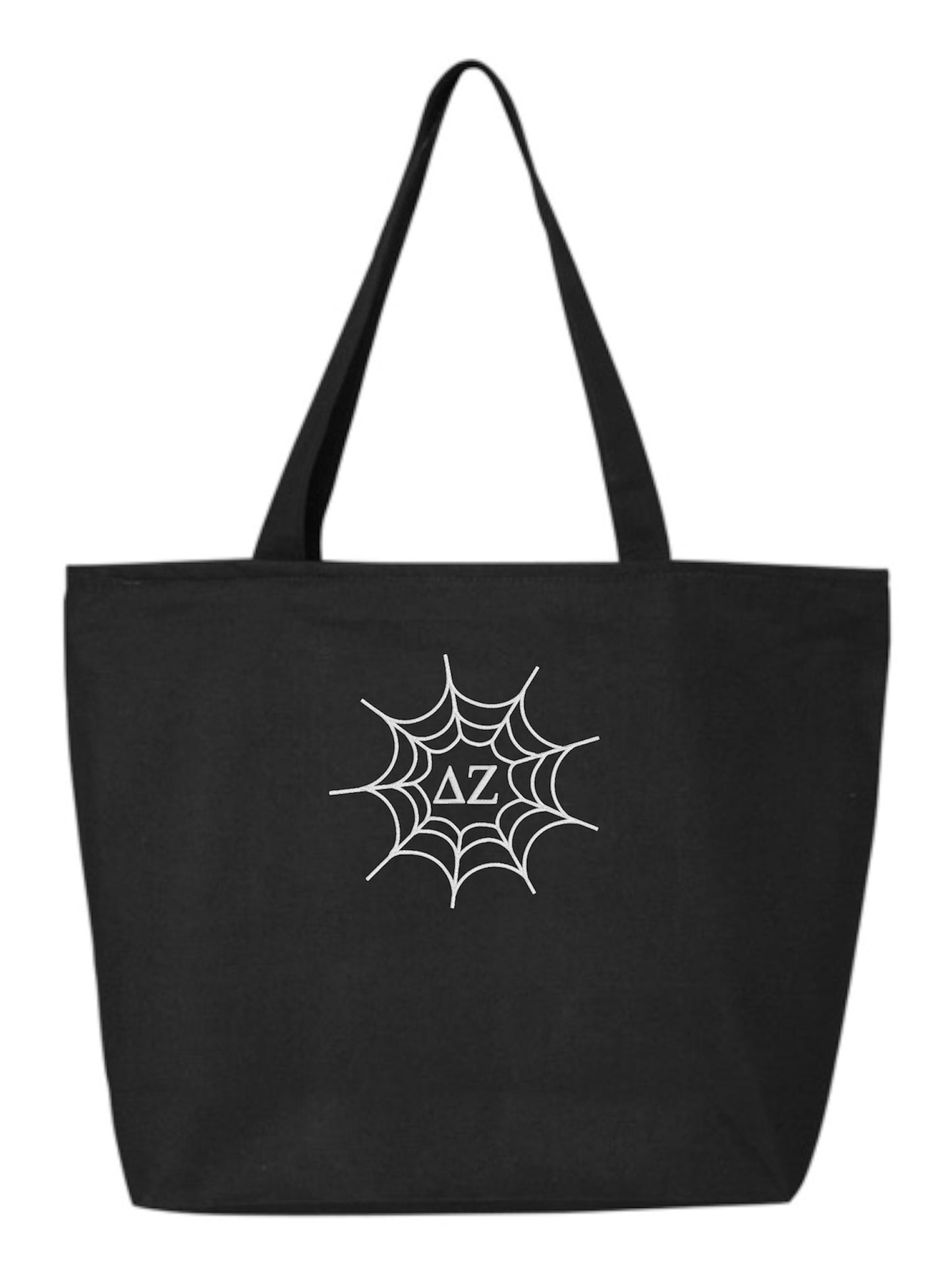 Halloween Embroidered Tote Bag with Zipper
