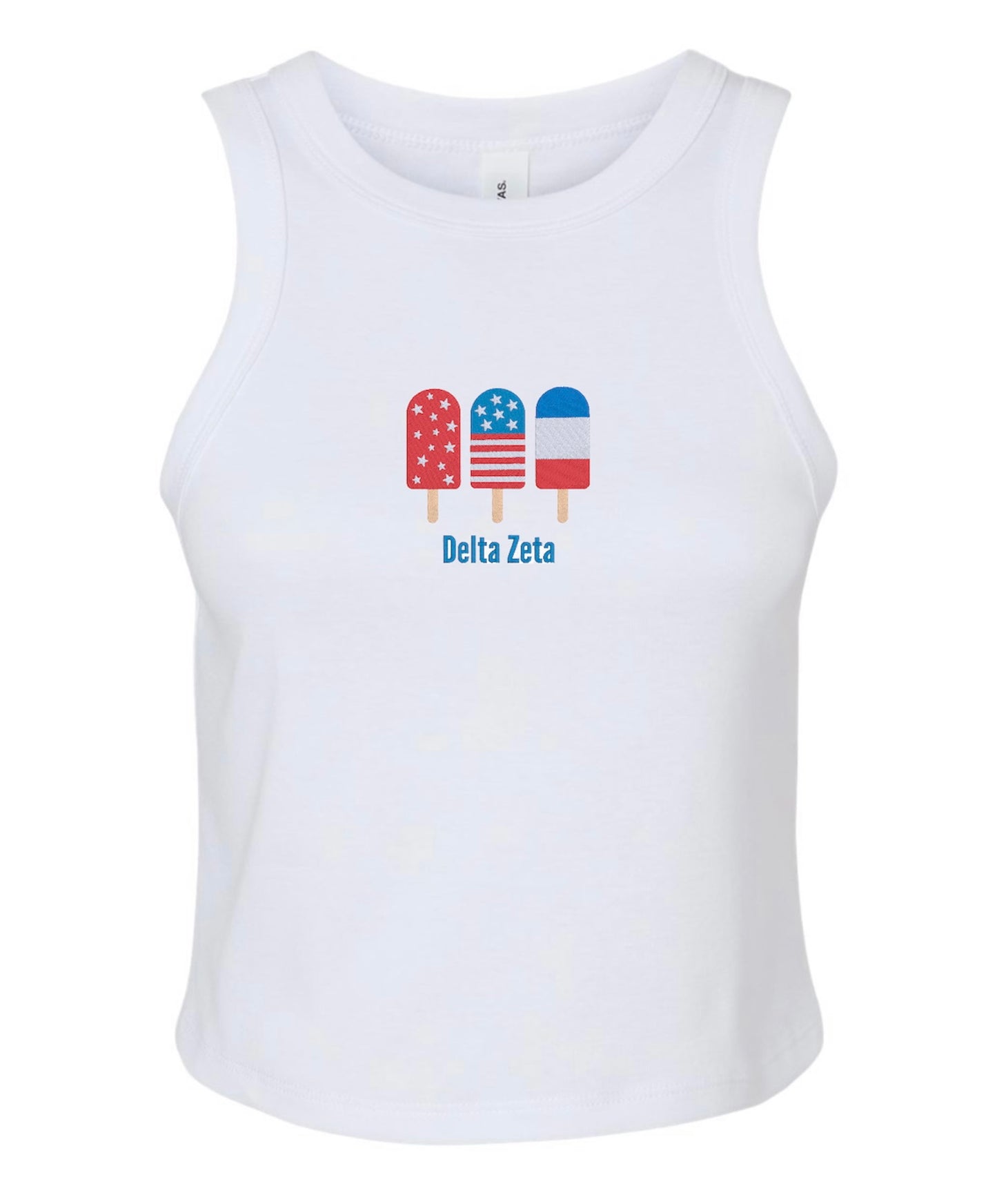 Embroidered Sorority Popsicle Tank Top