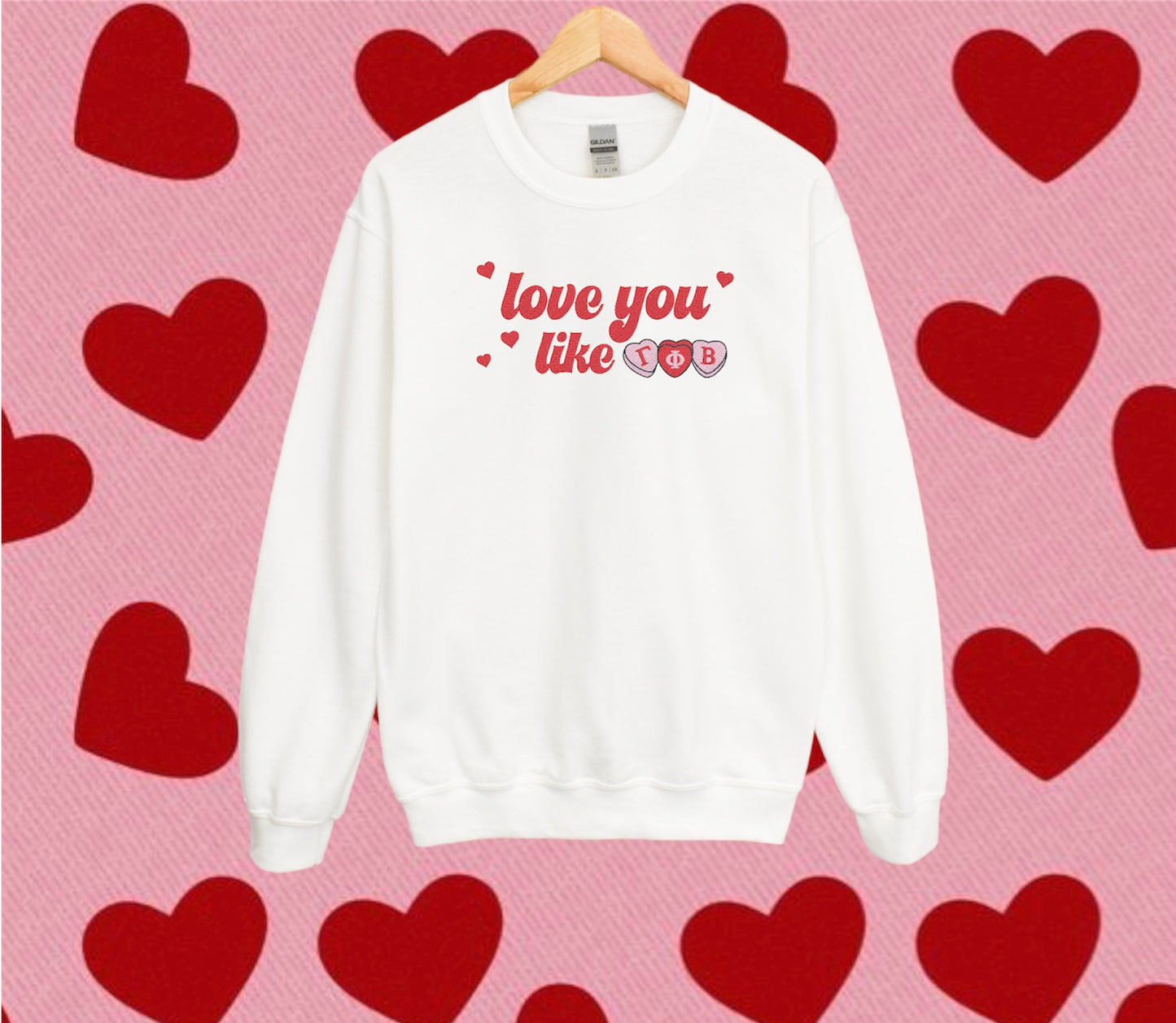 Love You Like Sorority Crewneck Sweatshirt