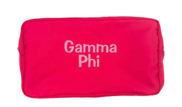 Embroidered Sorority Cosmetic Bag
