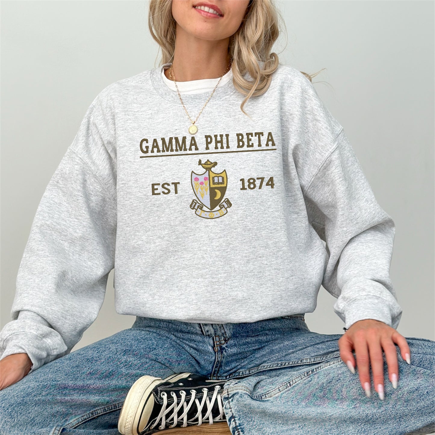 Sorority Crest Crewneck Sweatshirt