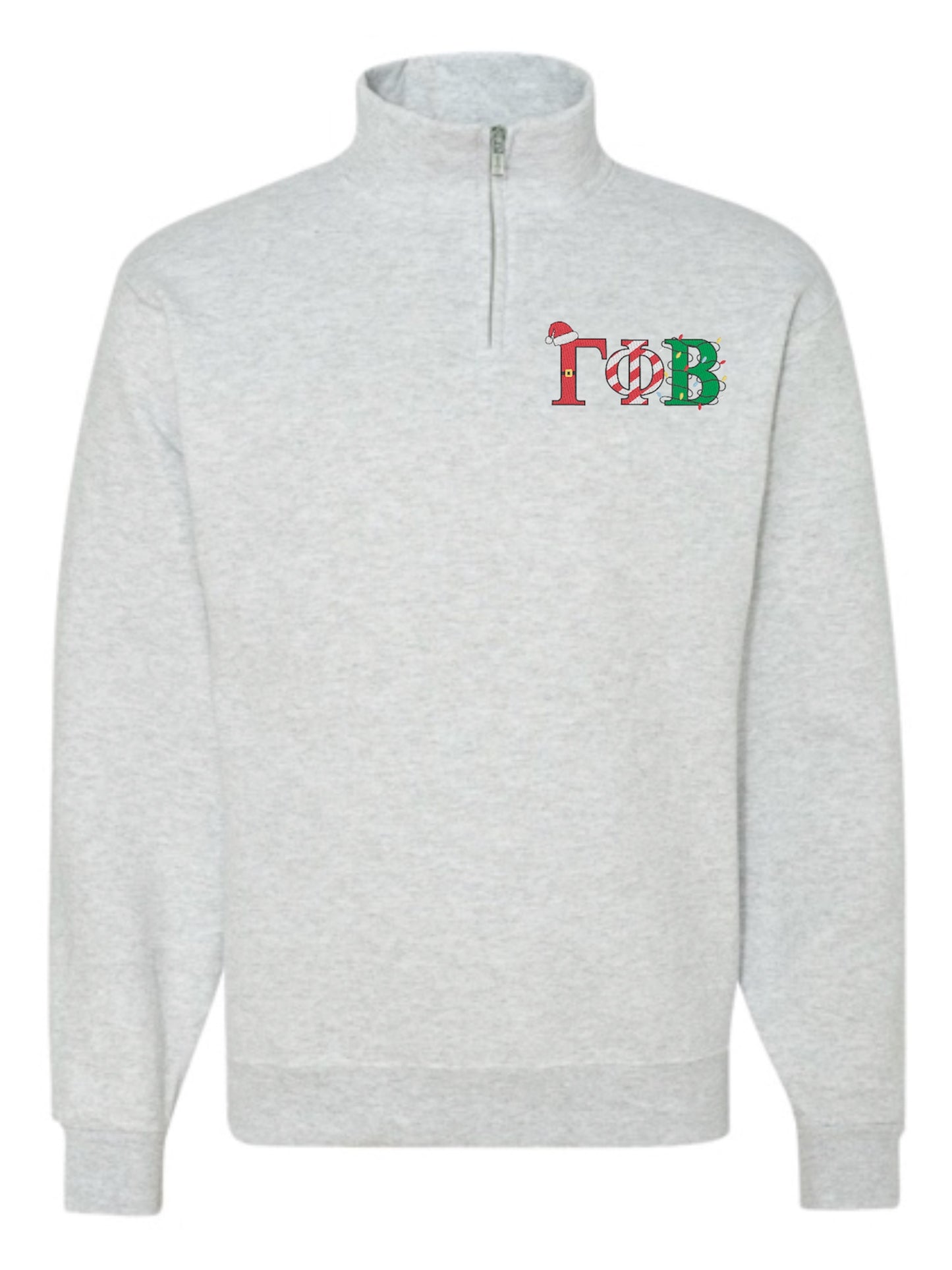 Christmas Letter Christmas Sorority Quarter Zip Fleece Jacket