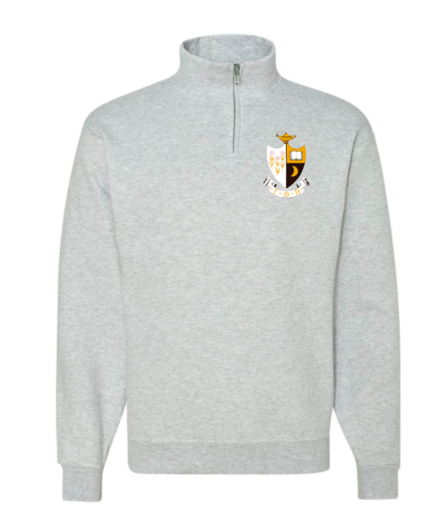 Sorority Crest Quarter Zip Fleece Jacket