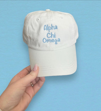 Bubble Letters Embroidered Hat