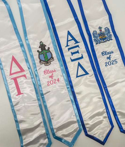 Embroidered Graduation Stole