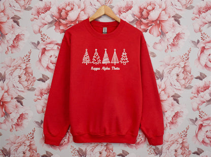Christmas Tree Sorority Crewneck Sweatshirt