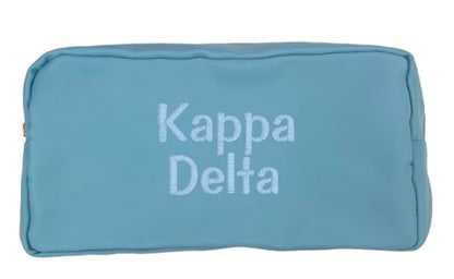 Embroidered Sorority Cosmetic Bag