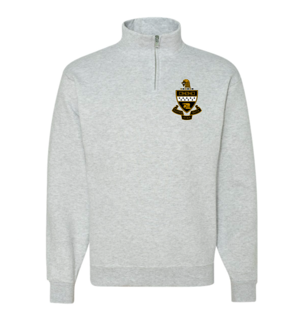 Sorority Crest Quarter Zip Fleece Jacket