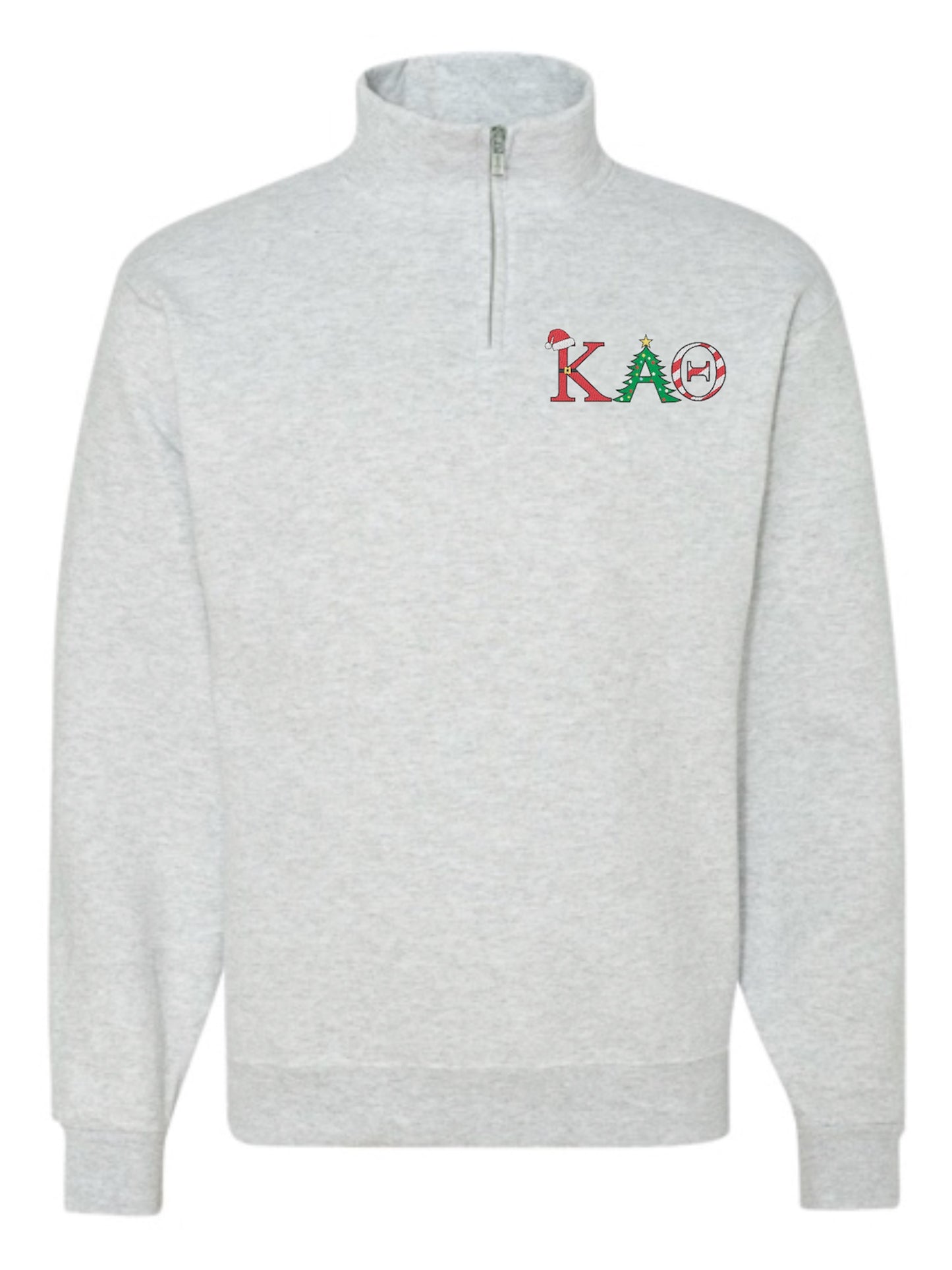 Christmas Letter Christmas Sorority Quarter Zip Fleece Jacket