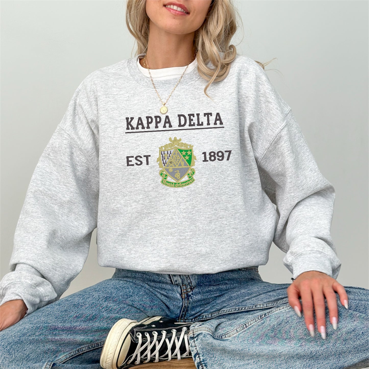 Sorority Crest Crewneck Sweatshirt