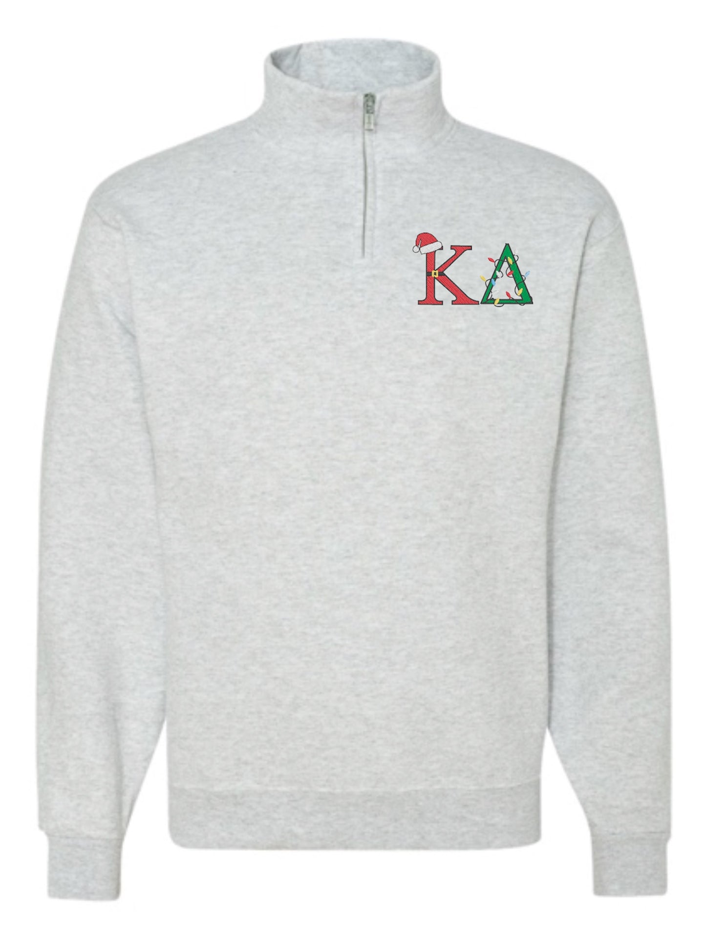 Christmas Letter Christmas Sorority Quarter Zip Fleece Jacket