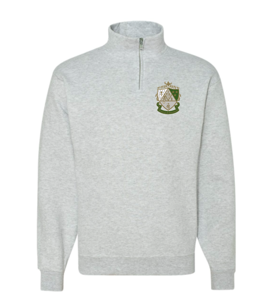 Sorority Crest Quarter Zip Fleece Jacket