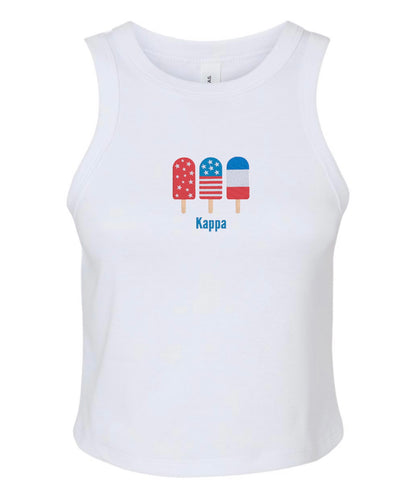 Embroidered Sorority Popsicle Tank Top