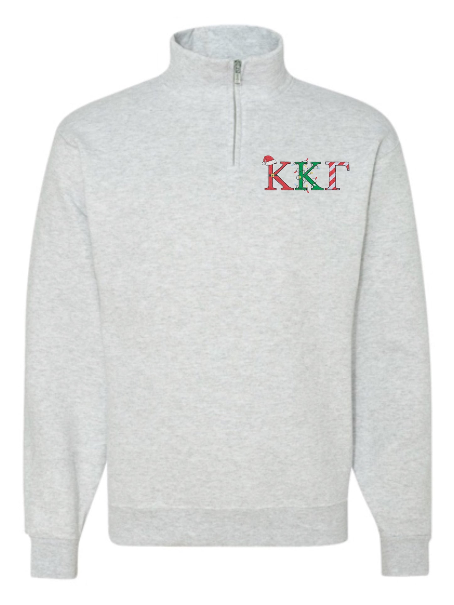 Christmas Letter Christmas Sorority Quarter Zip Fleece Jacket