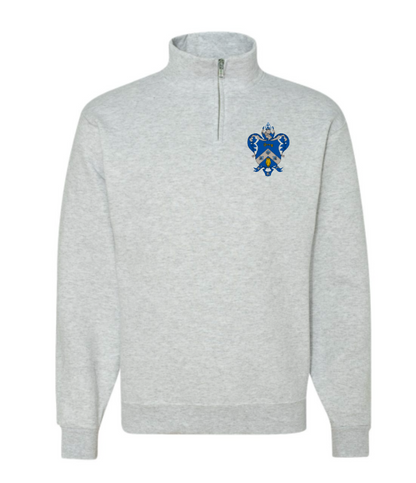 Sorority Crest Quarter Zip Fleece Jacket