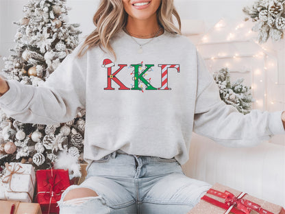 Christmas Letters Sorority Crewneck Sweatshirt