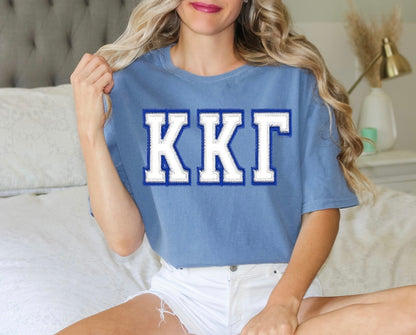 Sorority Applique Greek Letter Shirt