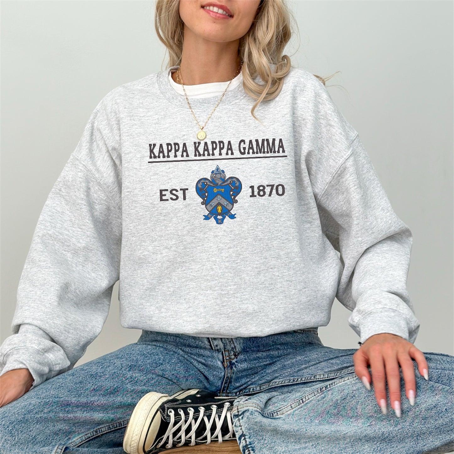 Sorority Crest Crewneck Sweatshirt