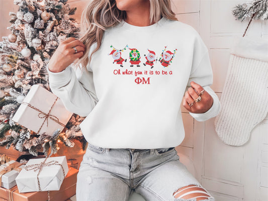 Oh What Fun Christmas Sorority Crewneck Sweatshirt