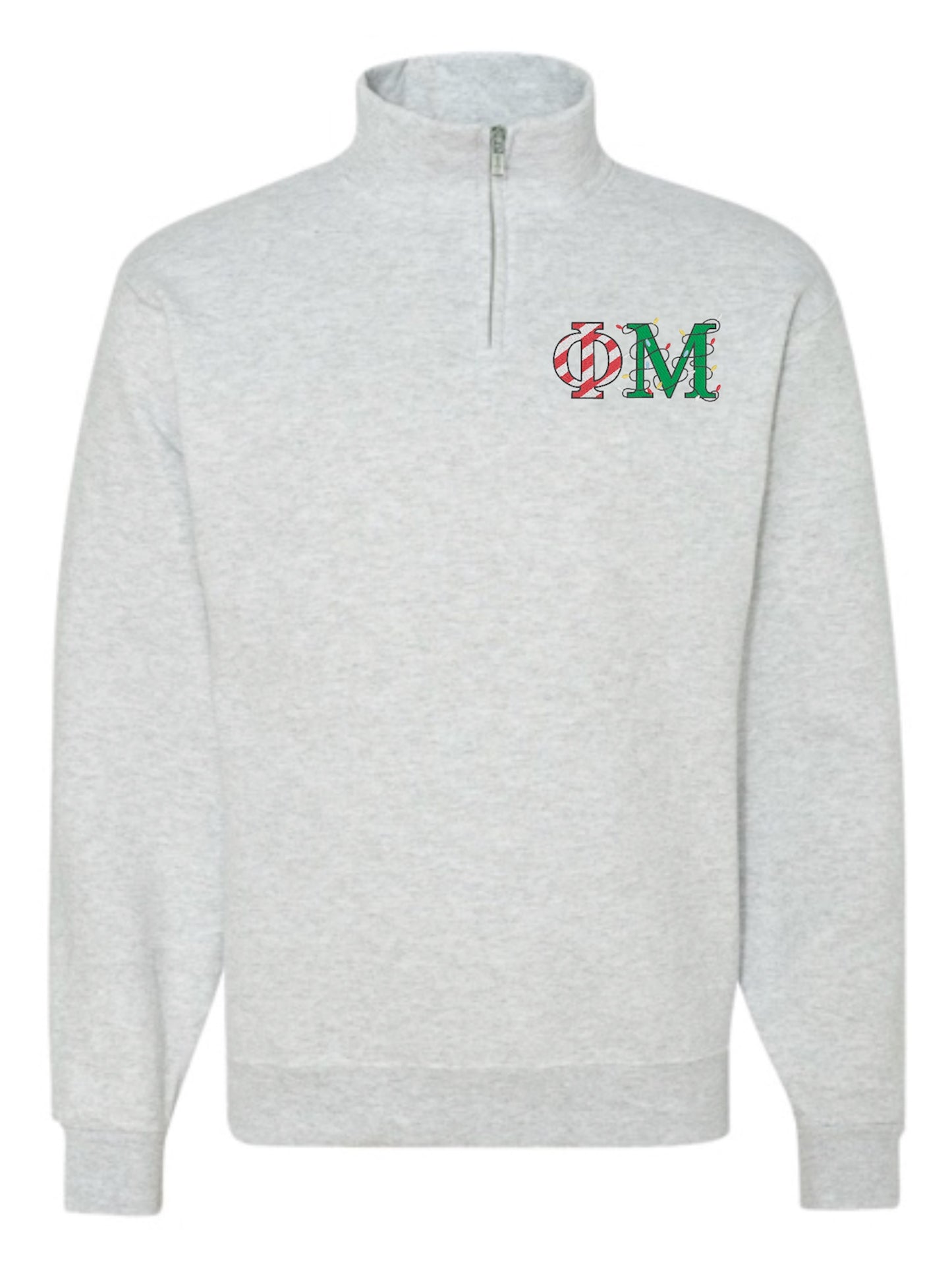 Christmas Letter Christmas Sorority Quarter Zip Fleece Jacket