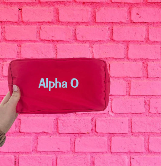 Embroidered Sorority Cosmetic Bag