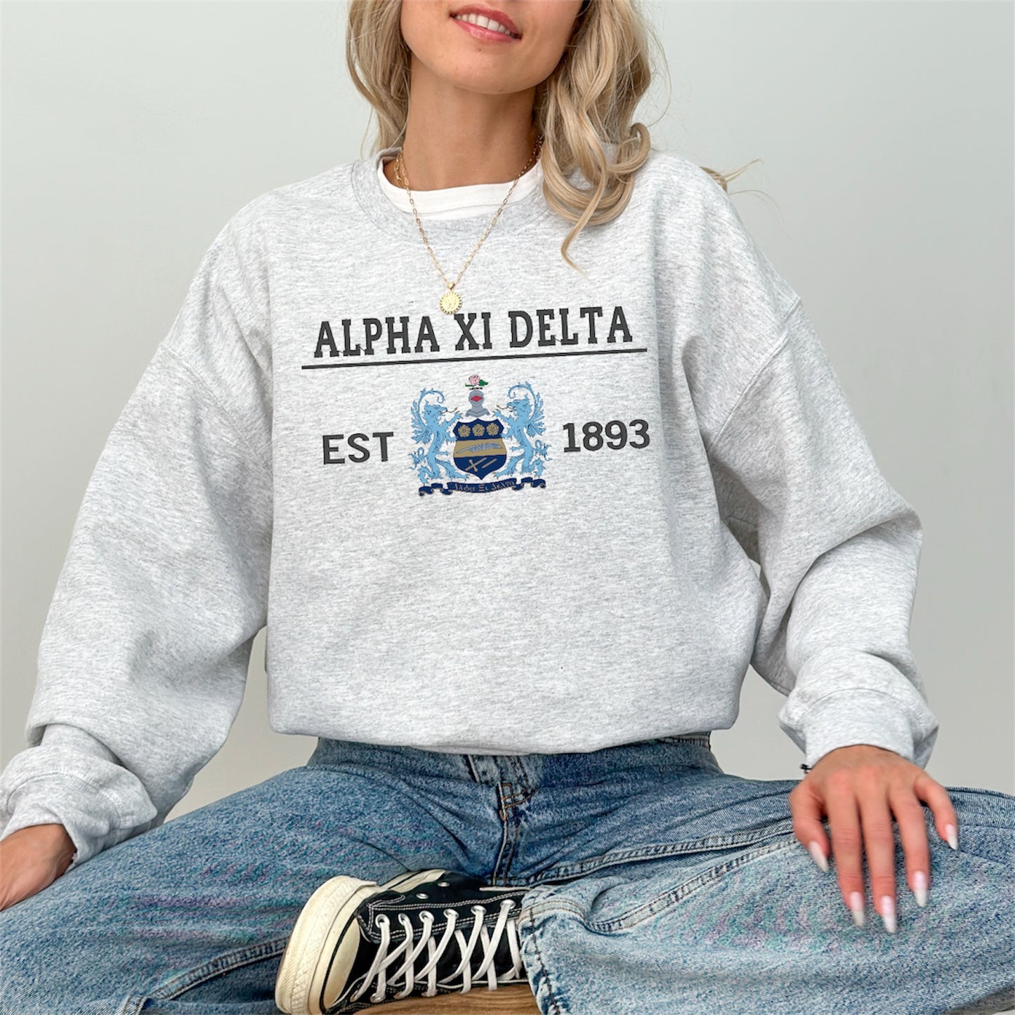 Sorority Crest Crewneck Sweatshirt