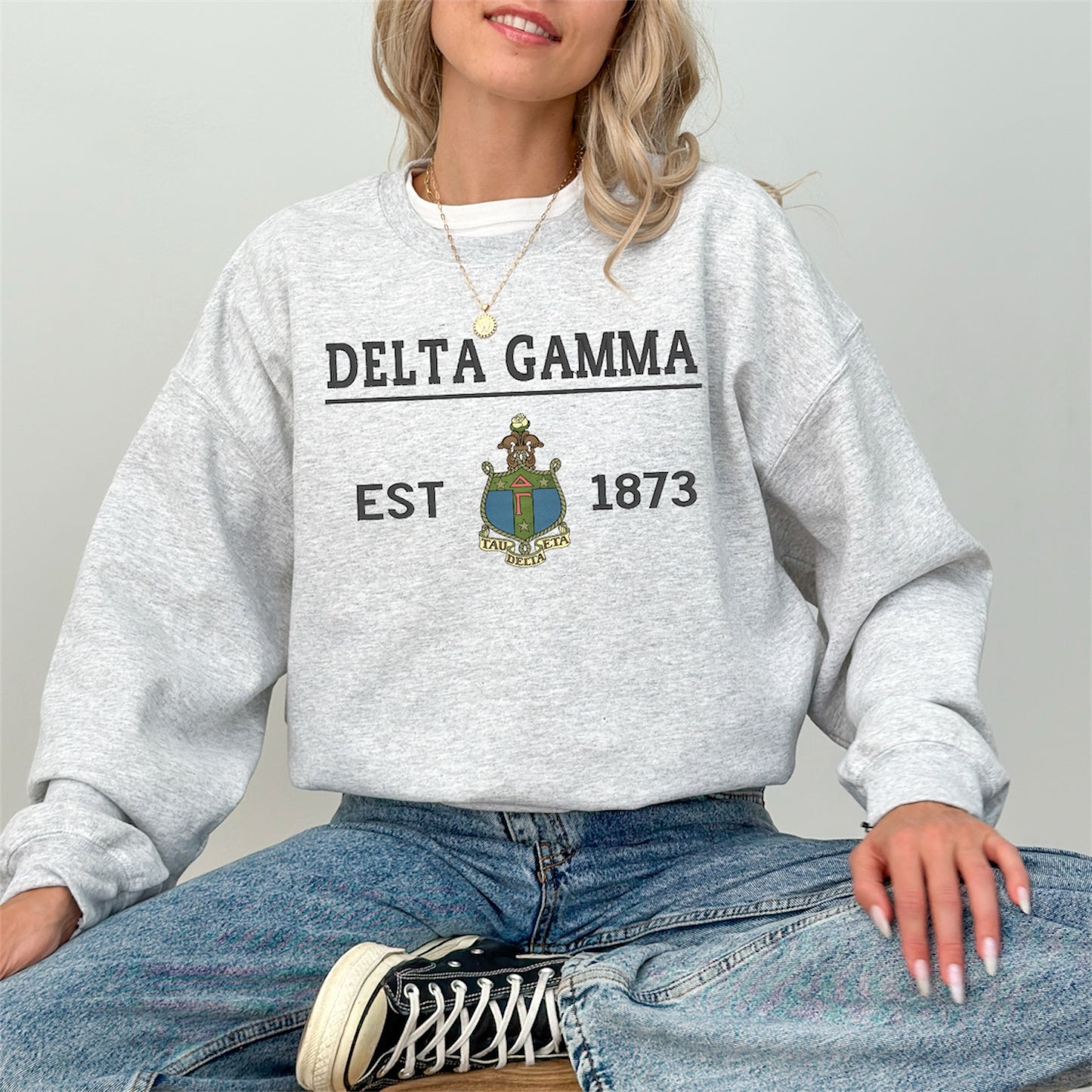 Sorority Crest Crewneck Sweatshirt