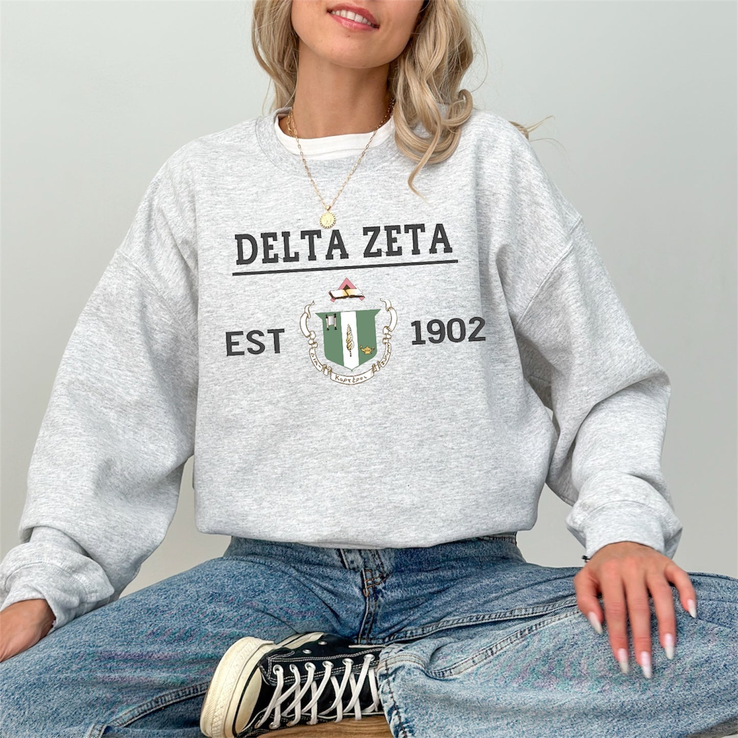 Sorority Crest Crewneck Sweatshirt