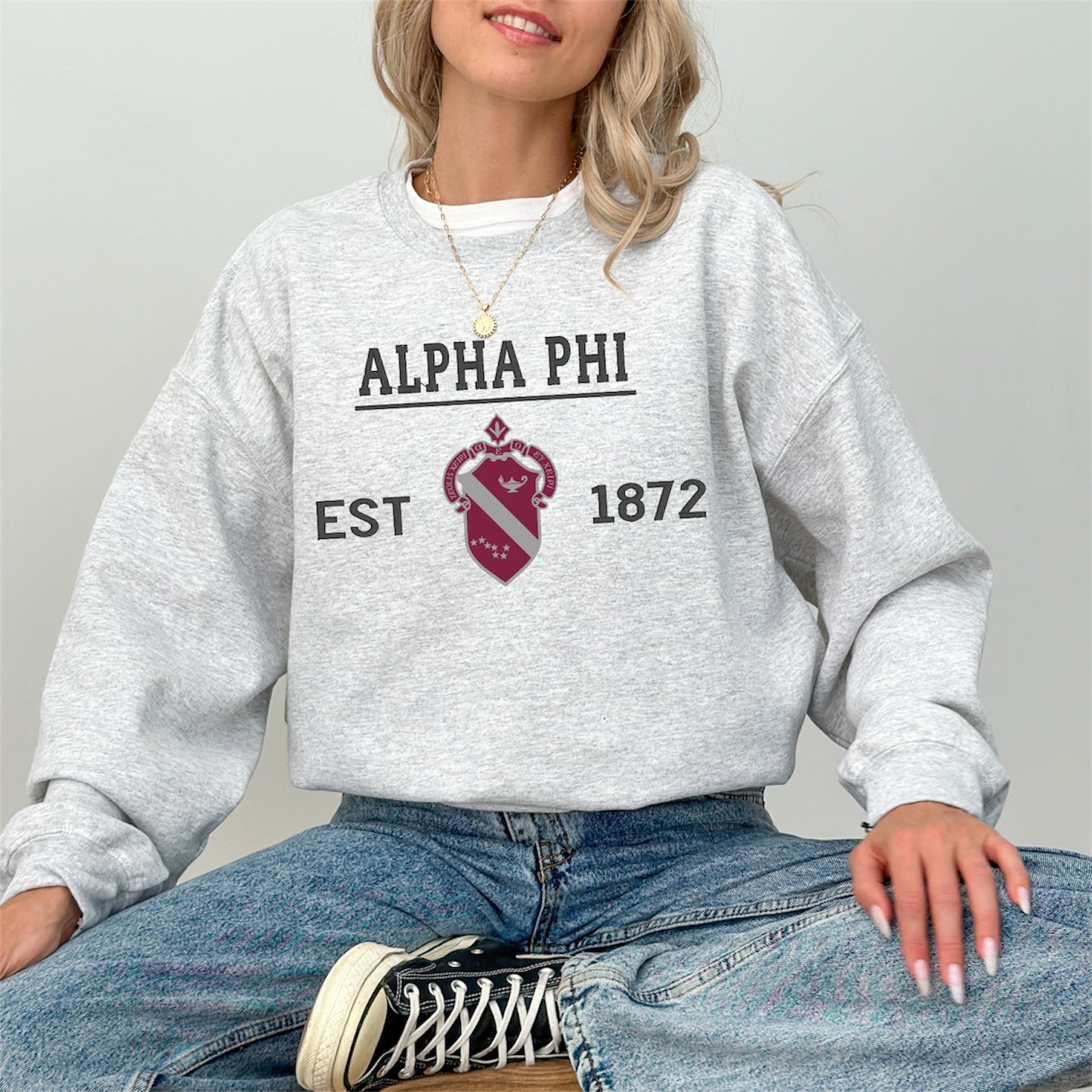 Sorority Crest Crewneck Sweatshirt