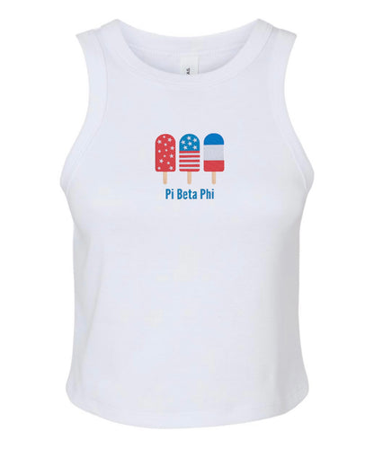 Embroidered Sorority Popsicle Tank Top
