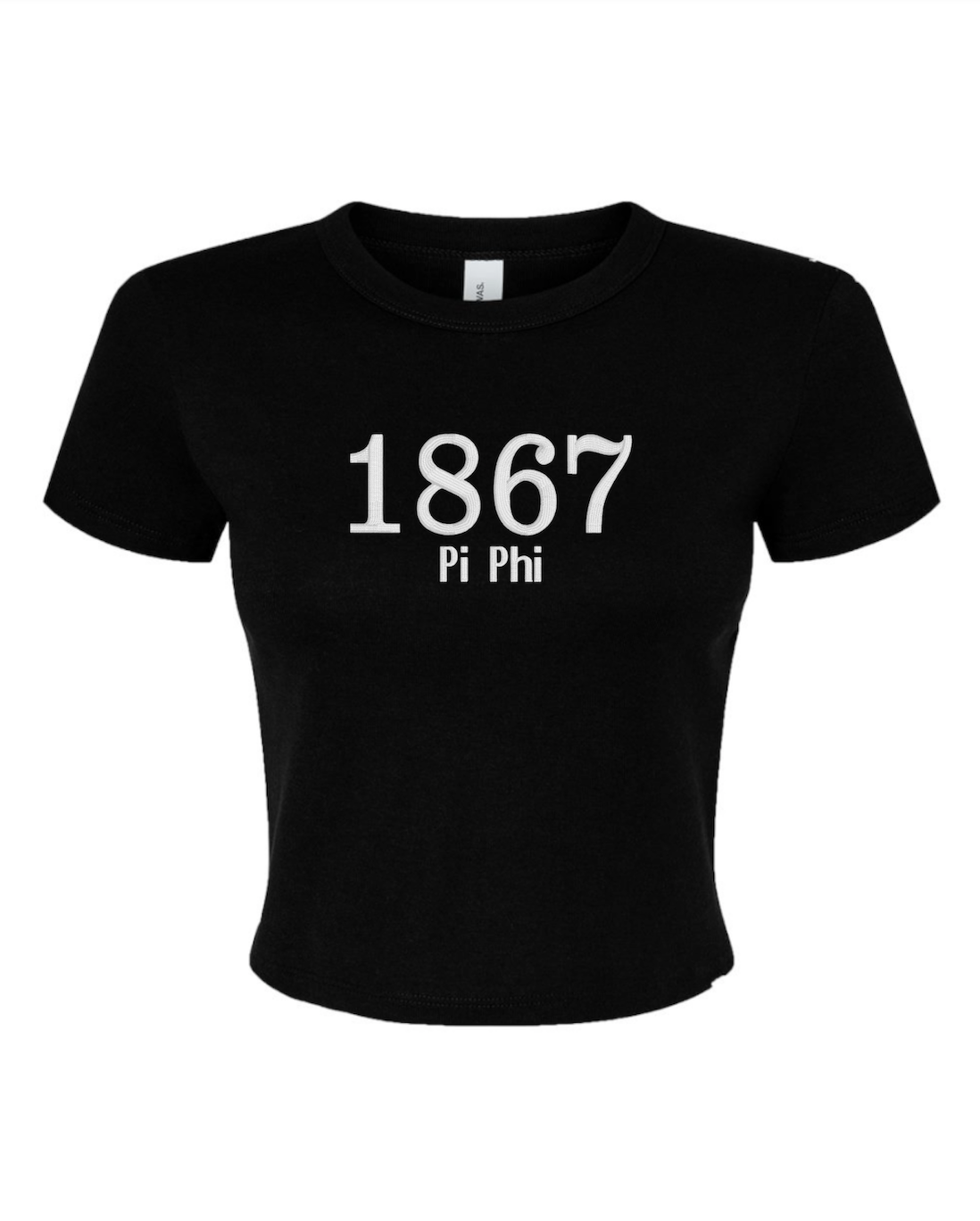 Embroidered Sorority Year Crop Top