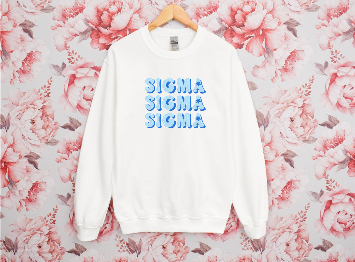 Groovy Blue Sorority Crewneck Sweatshirt