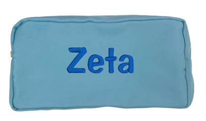 Embroidered Sorority Cosmetic Bag
