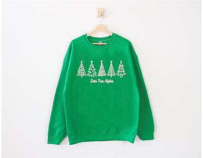 Christmas Tree Sorority Crewneck Sweatshirt