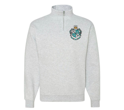 Sorority Crest Quarter Zip Fleece Jacket
